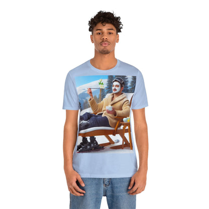 Pink graphic t-shirt. Baby blue graphic tee.
