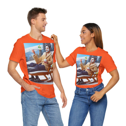 Indecisive Skier: Premium Unisex Graphic Ski Tee for Skiers and Spa Enthusiasts