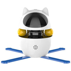 Interactive Laser Toy for Cats & Dogs with Feather Teaser, Rotating Ball, Air Purifier – USB Rechargeable Pet Activity Toy