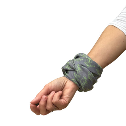 Lightweight bandana as a hair clip or stylish accessories. Wrist band, Scrunchie. Headband. Travel bag ID. Must have for summer outdoor and camping trips! Fits in a pocket and has multiple uses.