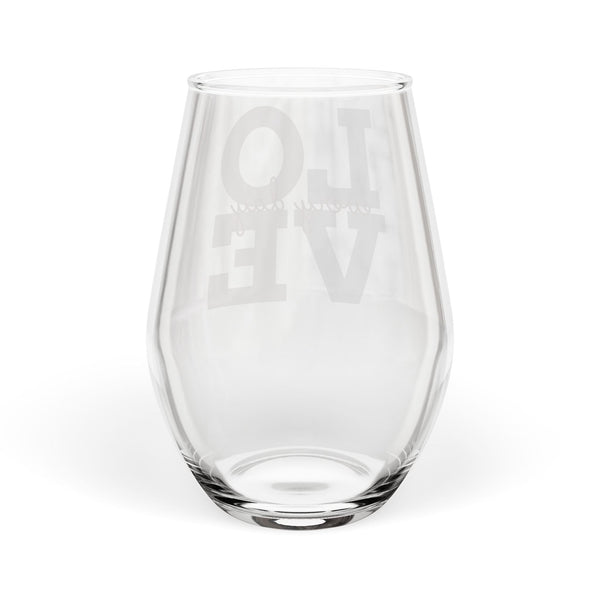 Love Every Day Stemless Wine Glass | Elegant Glassware I Mix and Match for Perfect Gift Set I