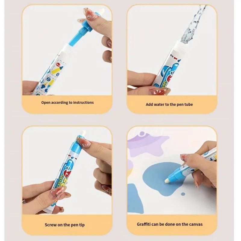 Eco-Friendly Drawing Toy. Foldable Water Canvas. Indoor Outdoor Art Toy. 
