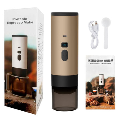 Money-Saving 3-in-1 Portable Coffee Maker – Ground & Capsule Travel Espresso Machine