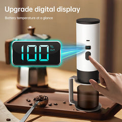 Lightweight Travel Coffee Maker. Rechargeable Espresso Maker For Camping.