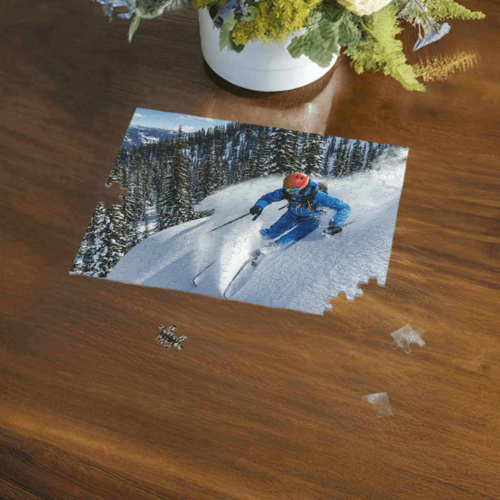 Airbnb game. Ski lodge decor. Board game for family. Winter fun.