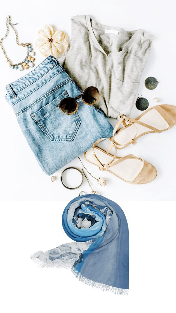 Natural Tones Scarf I Winter Lover's Delight I Chic Accessory On and Off the Slope!