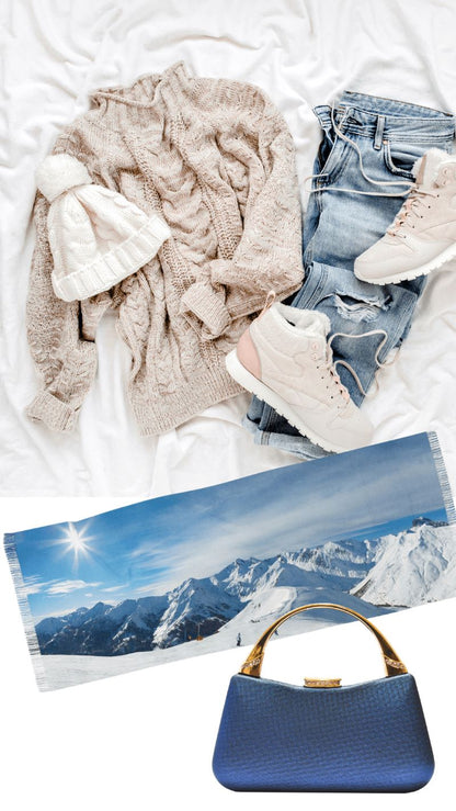 Natural Tones Scarf I Winter Lover's Delight I Chic Accessory On and Off the Slope! - Best Gifter Ever: Everyday Items and Unique Gifts for Ski, Snowboard, Travel, and More