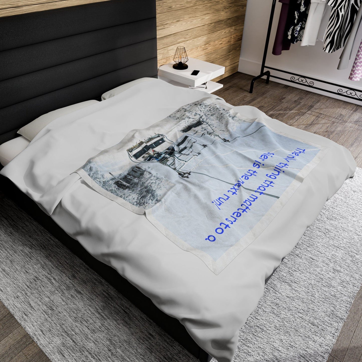 “Next Ski Run” Ski Lover’s Soft Blanket. Skiing. Home Decor. - Best Gifter Ever: Unwrap Your Passion: Ski. Snowboard. Travel. Love. Play. Shop.