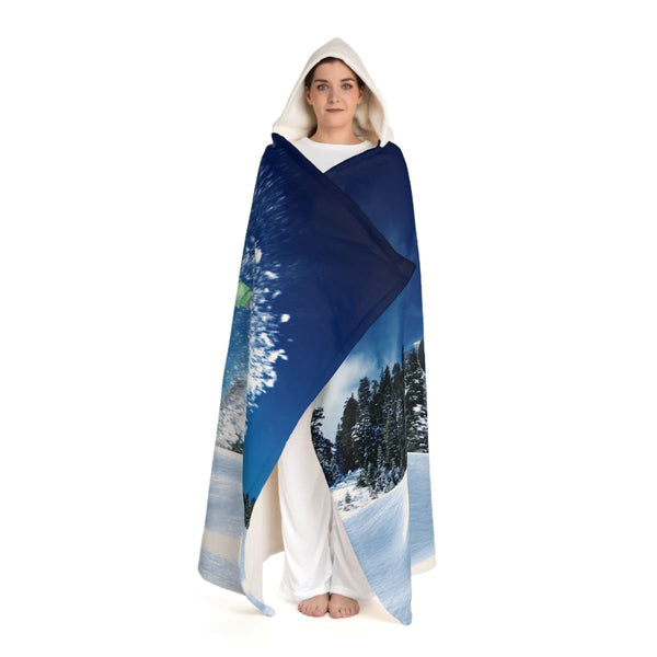 Ultimate Hooded Blanket – Best Wearable Blanket Hoodie with Snowboarder Design