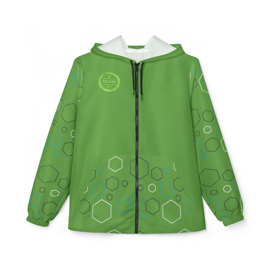 Packable Geometric Print Windbreaker: Travel Must - Have for Women, Lightweight Jacket for Men - Best Gifter Ever: Unwrap Your Passion: Ski. Snowboard. Travel. Love. Play. Shop.