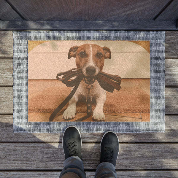 “Pawsitively Welcoming” Dog-Inspired Doormat: A Perfect Greeting for Dog-Loving Homes