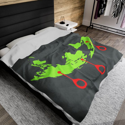 Premium Travel Velveteen Blanket - Perfect Gift for Travelers. Travel Birthday Gift, Anniversary Present - Useful gifts for parents and grandparents. Best gifts for seniors.