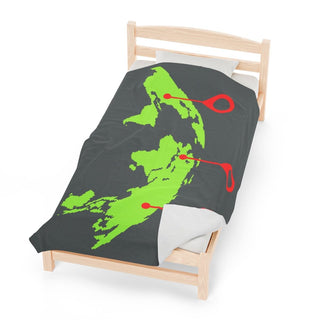 Premium Travel Velveteen Blanket - Perfect Gift for Travelers. Travel...
