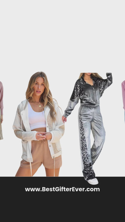 Fashion forward from Best Gifter Ever. Leopard print, pant set, hooded jacket, anit-theft backpack, Y2K fashion, jeans and more.