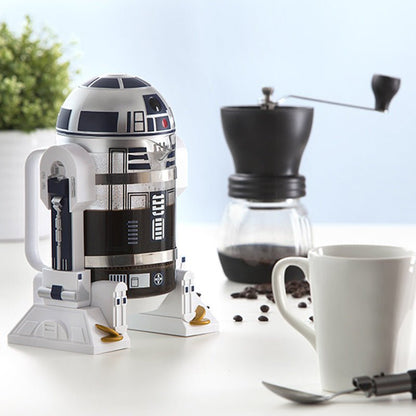 Star Wars kitchen gadget. French press for fans. Collector coffee press. Manual coffee maker. Stainless steel coffee press. 