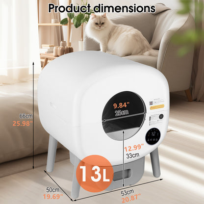 Litter box dimensions with 13 liter waste drawer