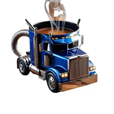 Semi-Truck Coffee Mug – Funny Trucker Gift for Big Rig Drivers & Collectors