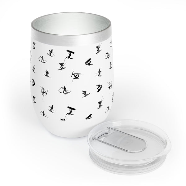 Sip in Style with Our Ski and Snowboard Stainless Steel Tumbler! Wine or Hot Chocolate Anyone?