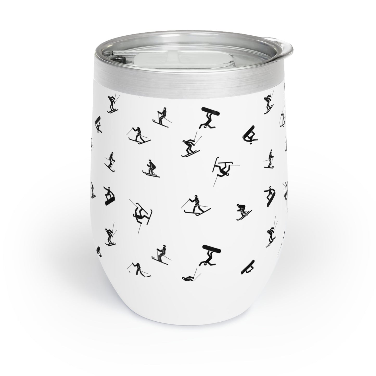 Stylish gift for skiers. Best gift ever for snowboarders. Winter cup for hot and cold beverages.