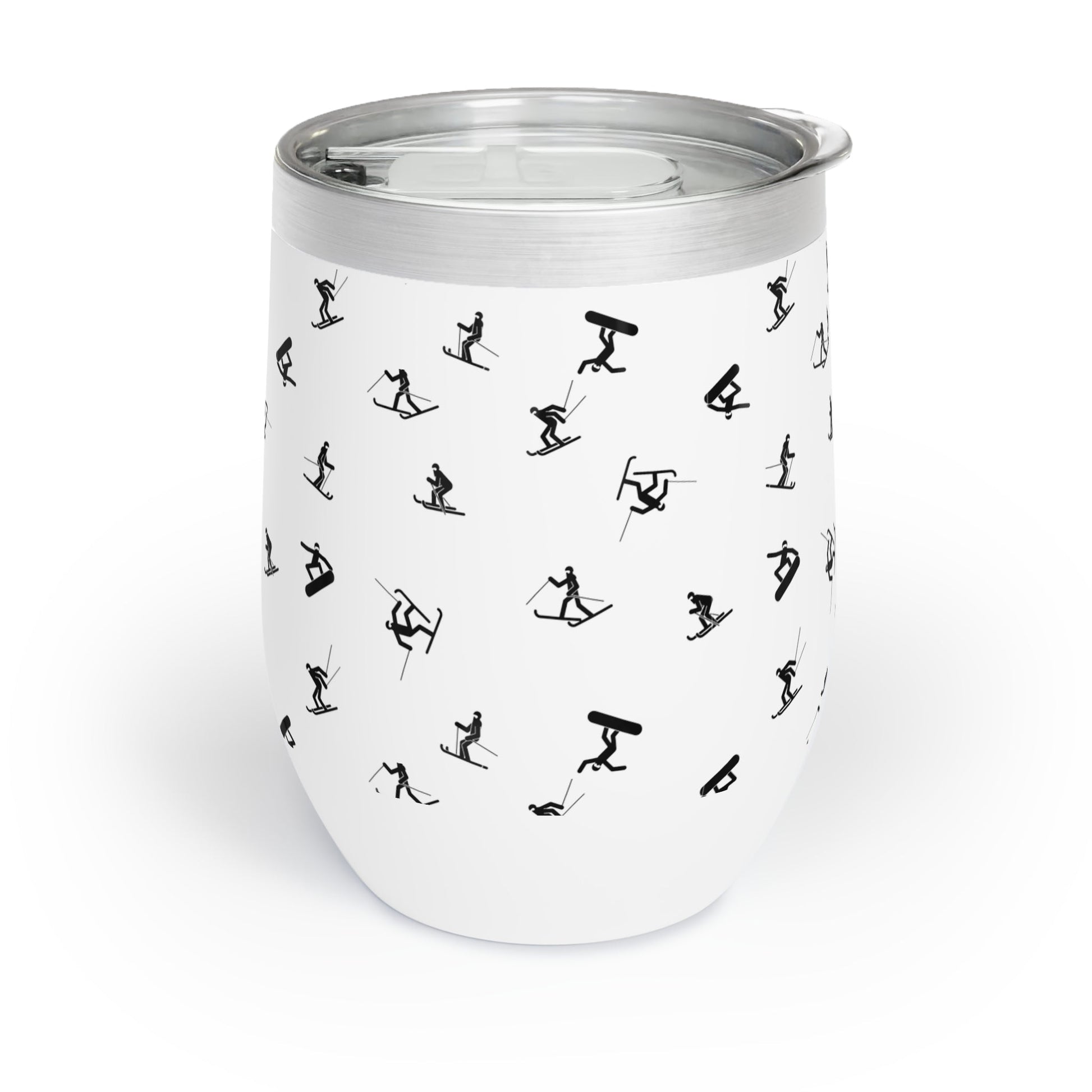 Stylish gift for skiers. Best gift ever for snowboarders. Winter cup for hot and cold beverages.
