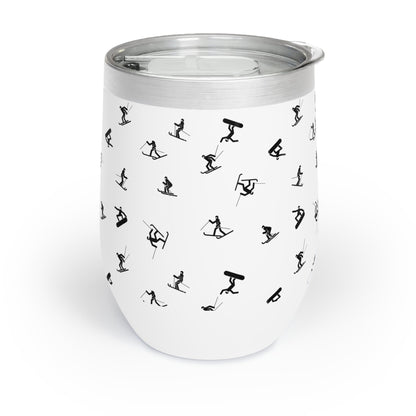 Stylish gift for skiers. Best gift ever for snowboarders. Winter cup for hot and cold beverages.