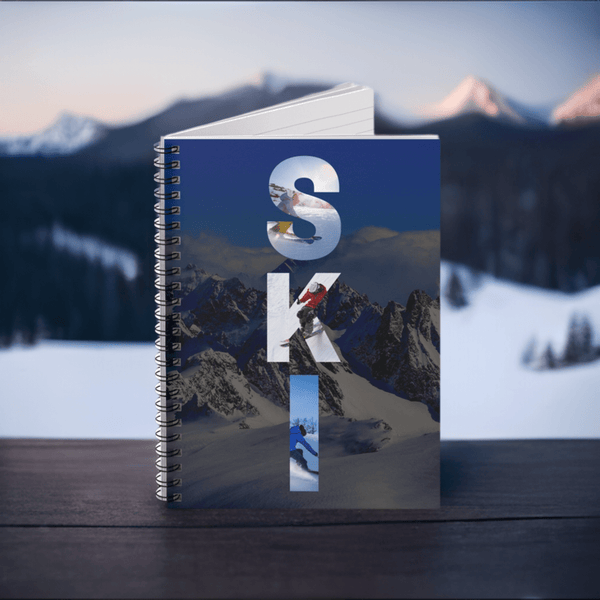 “Ski Serenity” Journal: Slopes, Reflections, and Tranquility! Spiral Notebook.