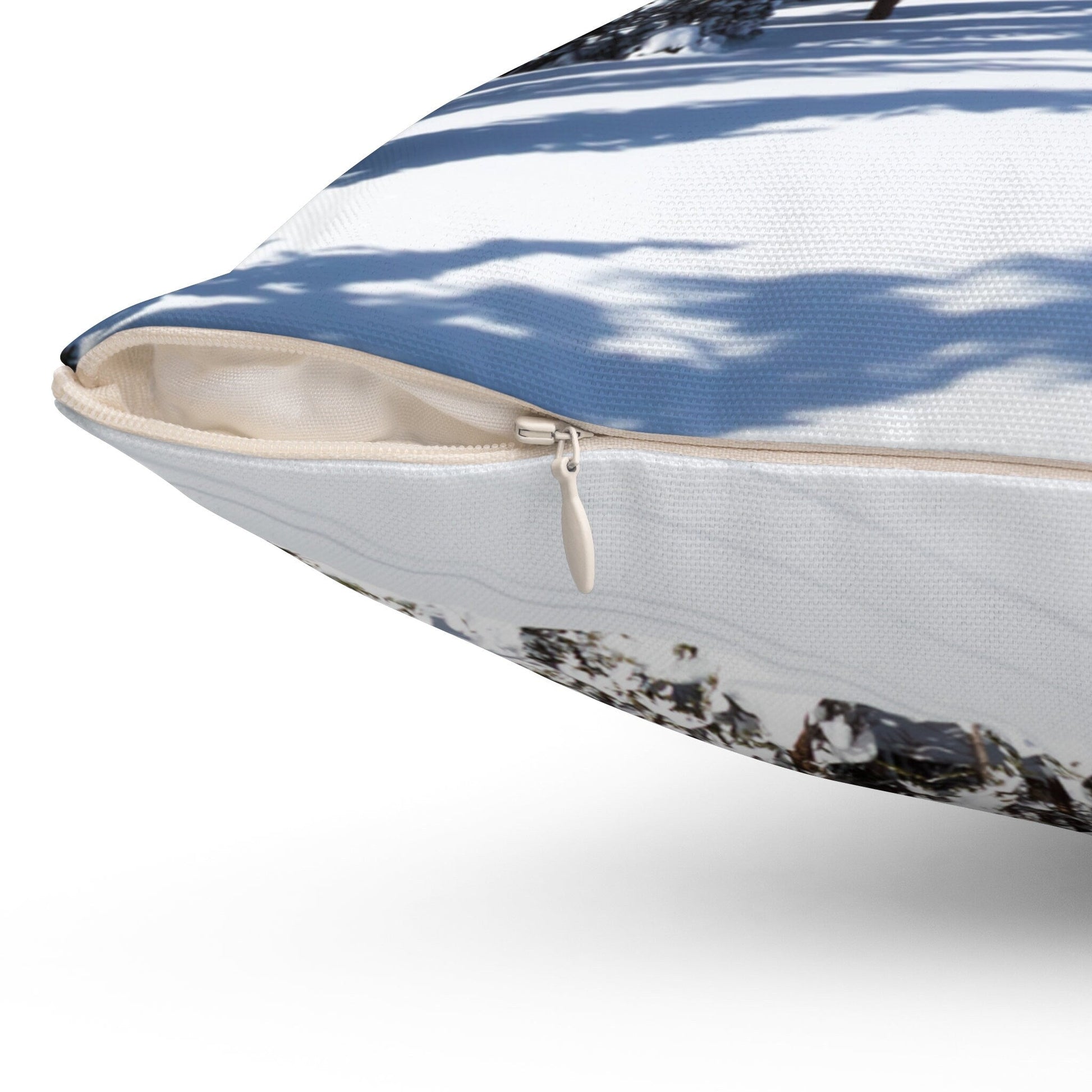 Winter sports home decor and accent pillow. Winter inspired home decorations.