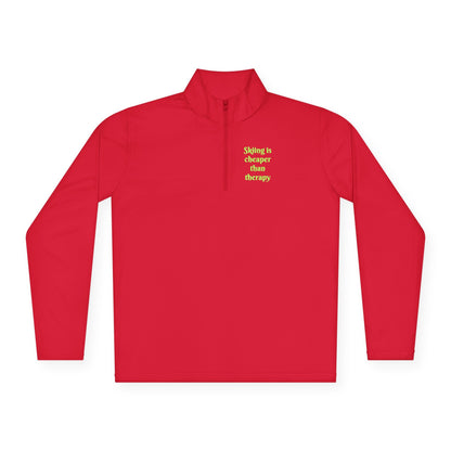 Skiing is cheaper than therapy - Pullover I Second layer for skiers with sass I For men I For women - Best Gifter Ever: Unwrap Your Passion: Ski. Snowboard. Travel. Love. Play. Shop.