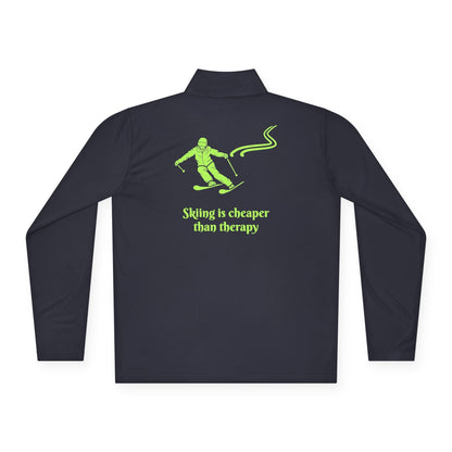 Skiing is cheaper than therapy - Pullover I Second layer for skiers with sass I For men I For women - Best Gifter Ever: Unwrap Your Passion: Ski. Snowboard. Travel. Love. Play. Shop.