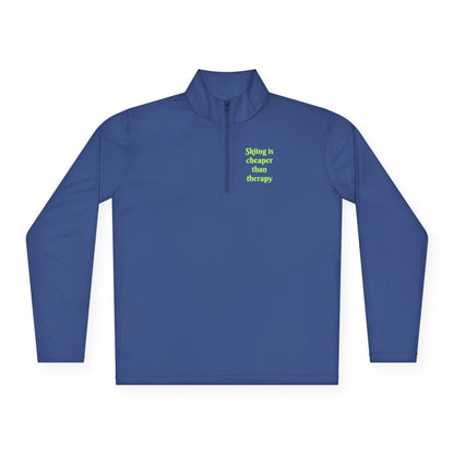 Skiing is cheaper than therapy - Pullover I Second layer for skiers with sass I For men I For women - Best Gifter Ever: Unwrap Your Passion: Ski. Snowboard. Travel. Love. Play. Shop.