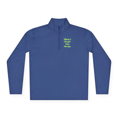 Skiing is cheaper than therapy - Pullover I Second layer for skiers with sass I For men I For women - Best Gifter Ever: Unwrap Your Passion: Ski. Snowboard. Travel. Love. Play. Shop.