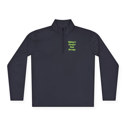 Skiing is cheaper than therapy - Pullover I Second layer for skiers with sass I For men I For women - Best Gifter Ever: Unwrap Your Passion: Ski. Snowboard. Travel. Love. Play. Shop.