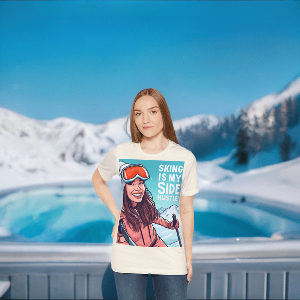 Multi-color graphic print tee. T-shirt gift for anyone.