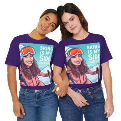 Funny graphic tee for layering and basic wardrobe.