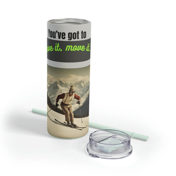 Stay Hydrated on the Slopes: 20oz Retro Insulated Ski Tumbler - Eco-Friendly