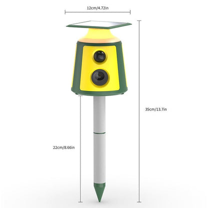 Waterproof Ultrasonic Pest Deterrent. Motion Sensor Animal Repeller Outdoors. Top-Notch Ultrasonic Repeller For Dogs.