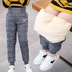 Top-Rated Kids Cold Weather Down Pants – Ultra-Warm, Lightweight Snow Pants with Pockets & High Waist - Perfect for Winter Play!