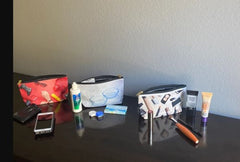 Mix and match iconic ultra-light travel pouch. Toiletry bags for organized bathroom. Pouch gift set.