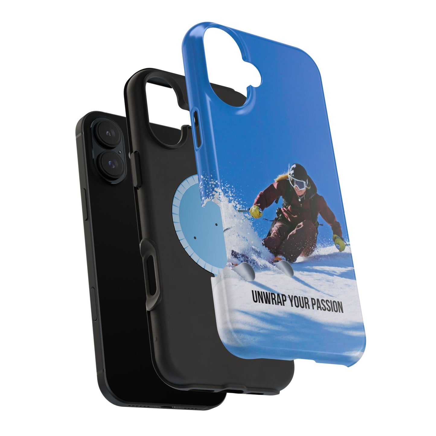 Phone cover for alpine skiers.