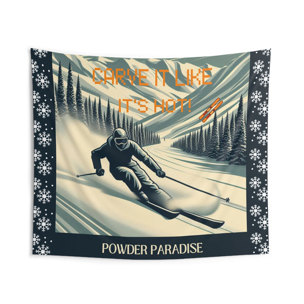 Wall Art Vintage Tapestry | Carve it like it is hot & Powder Paradise