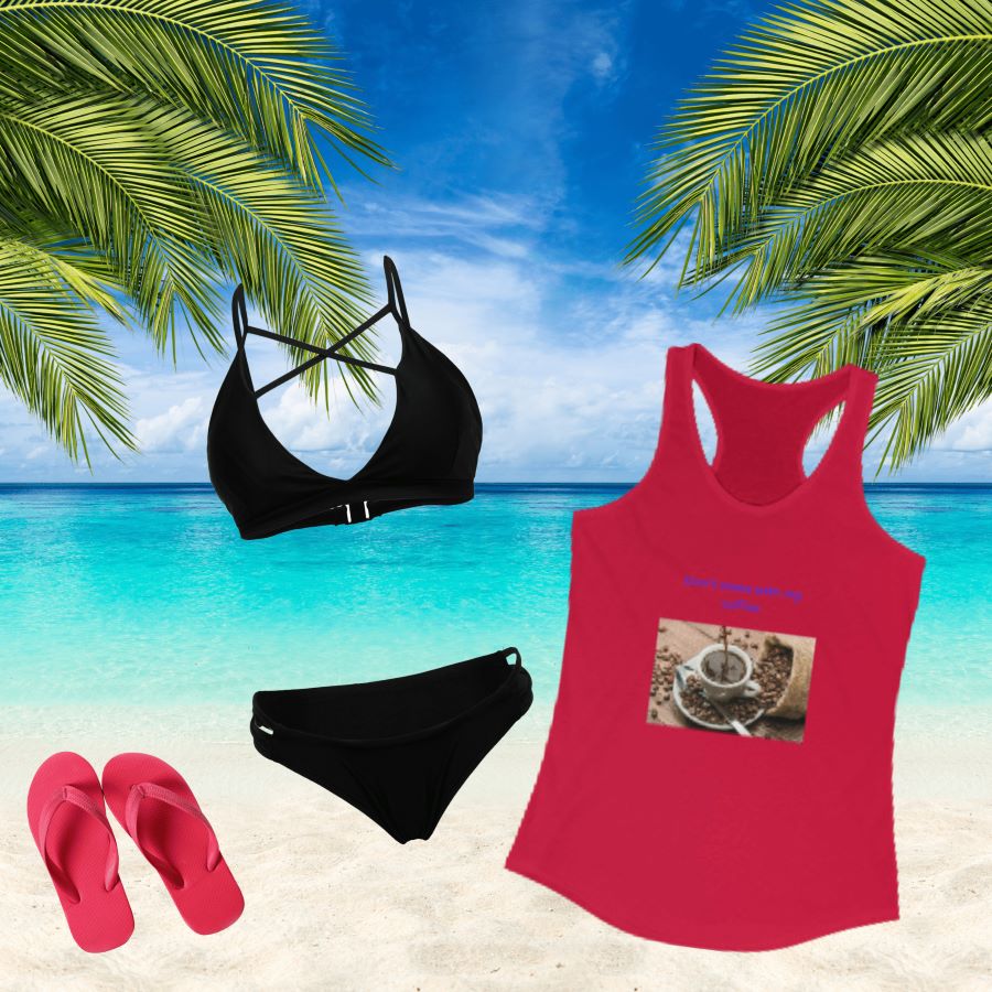 Women's Ideal Racerback Tank for Coffee Lovers. "Don't mess with my coffee!" - Best Gifter Ever: Everyday Items and Unique Gifts for Ski, Snowboard, Travel, and More