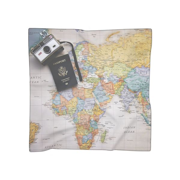 World Map Sheer Scarf: Elevate Your Style Globally! 🌎✨