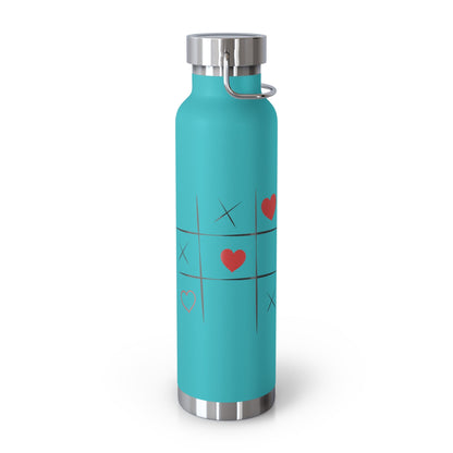 XOXO Game Copper Water Bottle - Perfect Romantic Gift. 22oz - Best Gifter Ever: